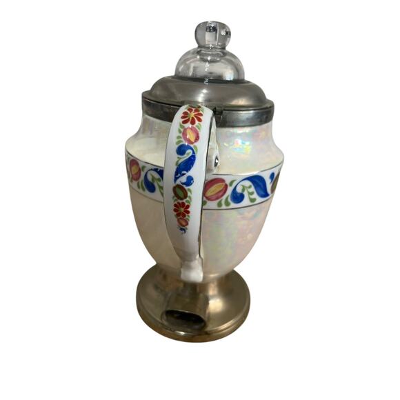 Robeson Royal Rochester Fraunfelter Floral Porcelain Coffee Percolator NO CORD - Picture 5 of 15